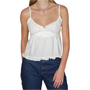 نساء الأزهار طباعة كامي أعلى y2k السباغيتي حزام الدانتيل camisole الجنية جرونج مغرفة زر أسفل ربطة عنق أعلى الخزان