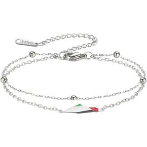 Amaxer Israel Falestine Map Map Bracelet Epoxy Resin Resin Map Map Mapp قفلات قابلة للتعديل قابلة للتعديل.