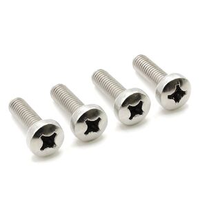 ReplacementScrews Rear License Plate Screws Compatible with Toyota Tacoma - Stainless Steel - Black Oxide - (Pack of 4)