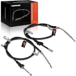 A-Premium Rear Driver and Passenger Side Parking Brake Cable Assembly Compatible with Hyundai Models: Sonata 1999-2005, 2-PC Set