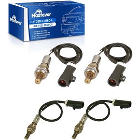 4Pcs Upstream Downstream Oxygen Sensor Replacement for Ford 2009 2008 2007 2006 2005 E-150 E-250 Van F-250 F-350 Super Duty 4.6L 5.4L 6.8L 234-4374 x2 234-4127 x2 02 Sensor