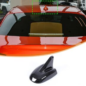 Car Roof Shark Hobering Cover Cover Cap Trim for Maserati Ghibli Quattroporte 2017-2024 ، accority excoration car excortion (Black)