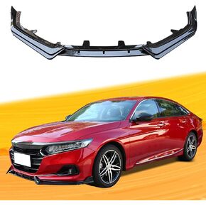 Accord Front Bumper Lip Compatible with 2021-2022 10th Gen Sedan Accord LX Sport EX-L Touring Splitter Trim Protection Spoiler Under Chin Spoiler Body Kit Lower Spoiler