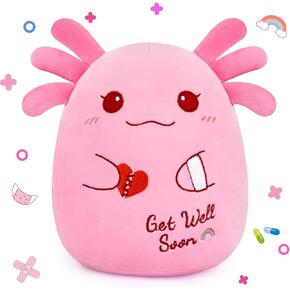 الحصول على ما يرام قريبا لعبة Axolotl Plush ، Pink Axolotl احصل على هدية سريع قريباً للنساء ، والحيوانات الناعمة المحشوة بالوردي.