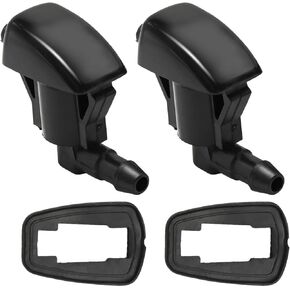 2Pcs Windshield Wiper Washer Nozzle Spray Jet Windshield Washer Nozzle Compatible with Chevrolet Traverse, GMC Acadia, Saturn Outlook Replace#25823360