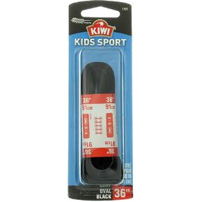 Kiwi Kid's 36 Int Sport Laces - Black ، حزمة من 1