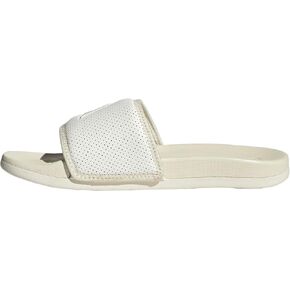 Adidas Women's Adilette Comfort Slide Sandal ، Off White/Zero Metallic/Wonder White ، 7