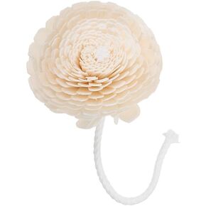 NOLITOY Diffuser Mixed Sola Flowers, Natural Material Cotton Reed Wood Flowers Decorative Refill Wood Diffuser with Rope