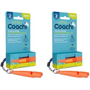 Coachi Training Whistle, Ideal for Obedience and Recall Training, Strong Clear Sound, Lightweight and Compact, Adjustable Reflective Lanyard, Suitable for Puppy & Dog Training