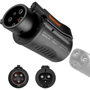 J1772 إلى محول شحن NACS EV لـ Tesla ، متوافق مع Tesla Model 3/Y/S/S ، MAX 60A FASTER CHARGING J1772 ADAPTER لـ TESLA ، التصميم المحمول ، مناسب لجميع محطات شحن J1772 AC AC