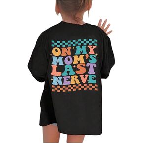 خطاب Wdirara Toddler Girl's Graphic T Shirt Crew Neck Shirt Sleeve Tee Top Top