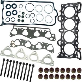 HS9915PT1 Cylinder Head Gasket مجموعة مع رئيس الترباس متوافق مع Honda Civic 1996 1997 1998 1999 2000 Civic Del Sol 1996 1997 D16Y5 D16Y7 D16Y8 D16B5 SOHC 1.6L 1588CC HB4029 HS54234