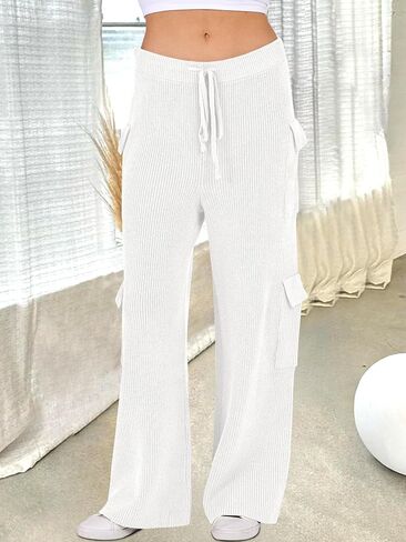 ANRABESS Women’s Two Piece Outfits Casual Knit Hooded Sweater Straight Leg Pants Set 2025 Fall Lounge Travel Clothes in Saudi Arabia