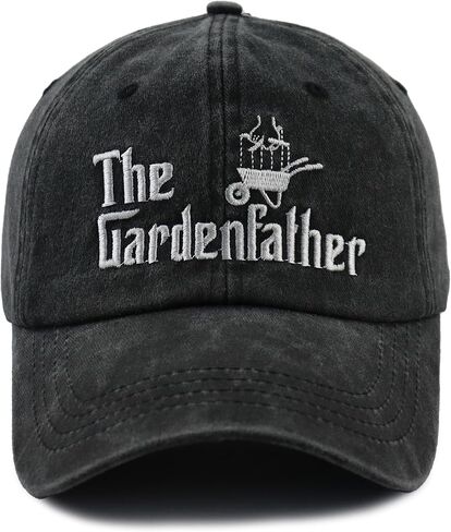 The Garden Father Hat for Men, Funny Adjustable Cotton Embroidered Gardeners Dad Baseball Cap in Saudi Arabia