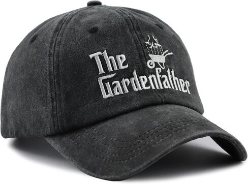 The Garden Father Hat for Men, Funny Adjustable Cotton Embroidered Gardeners Dad Baseball Cap in Saudi Arabia