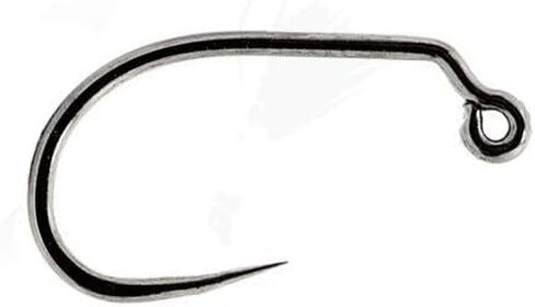 Eupheng 100pcs Plus Best Barbless Competition Fly Fishing Hook Collection, Dry Nymph Strimp&Pupa, Pupa jig Fly Hooks High Carbon Competition Hook (Jig Fly Hook Straight Point EP-9220, 12#) in Saudi Arabia