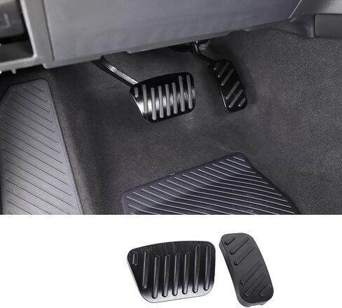 Anti-Slip Gas Pedal Brake Pedal Covers Compatible with Toyota Land Cruiser Prado 250 J250 LC250 2024 2025, Stainless Steel Gas Pedal Pad Accessories 2Pcs (Silver) in Saudi Arabia