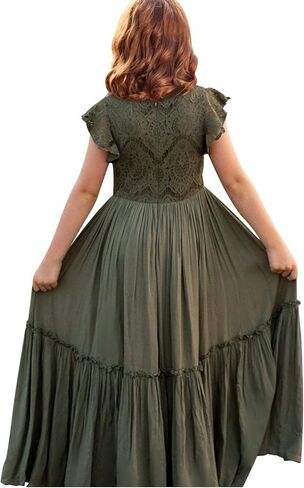 Girls' Dresses,Girls' Dresses 12-14 Breathable Fabric & Elastic Waist,Flower Girls Dress for Weddings & Parties in Saudi Arabia
