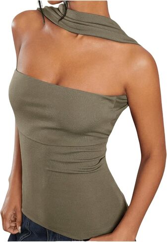 QJQ Women's Strapless Halter Tube Tops Sexy Casual Backless Going Out Top 2025 Summer Y2K Club Outfits in Saudi Arabia
