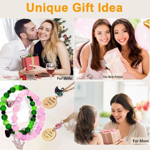 Friendship Bracelets Elphaba Galinda Accessories - Gold Crown Witch Merch Bff Matching Bracelet - Jewelry Gifts for Best friends Couples Fans Party Dress in Kuwait