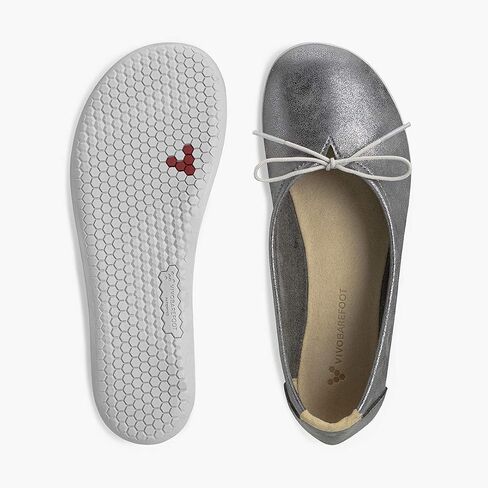 Vivobarefoot Jing Jing, Womens Leather Ballet Pump, with Barefoot Sole in Saudi Arabia