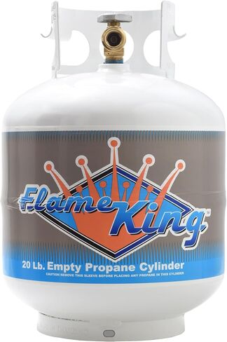 Flame King YSN-201 20-Pound Steel Propane Tank Cylinder with Type 1 OPD Valve, White in Saudi Arabia