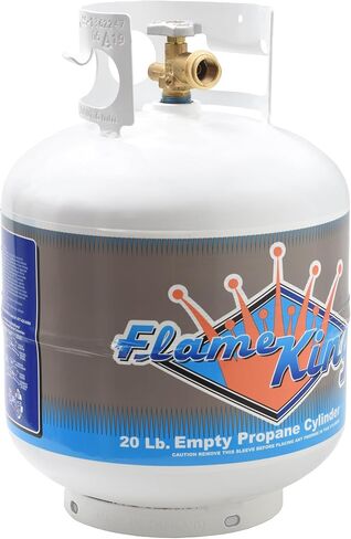 Flame King YSN-201 20-Pound Steel Propane Tank Cylinder with Type 1 OPD Valve, White in Saudi Arabia