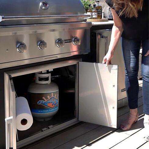 Flame King YSN-201 20-Pound Steel Propane Tank Cylinder with Type 1 OPD Valve, White in Saudi Arabia