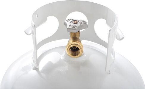 Flame King YSN-201 20-Pound Steel Propane Tank Cylinder with Type 1 OPD Valve, White in Saudi Arabia