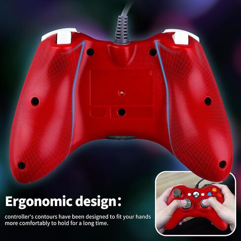 OSTENT Wired Controller Gamepad for Microsoft Xbox 360 Console PC Computer Video Game Color Black in Saudi Arabia