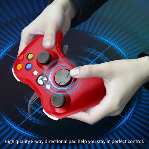 OSTENT Wired Controller Gamepad for Microsoft Xbox 360 Console PC Computer Video Game Color Black in Saudi Arabia