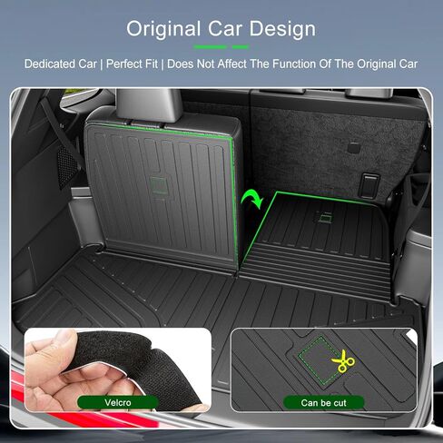 Cargo Mat Compatible with 2024-2025 Lexus TX 350 500H 550H+ Trunk Liner Cargo Liner Backrest Trunk Mat Replacement for 2024-2025 Lexus TX Accessories in Kuwait