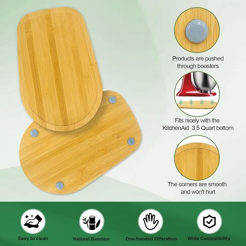 Bamboo Mixer Slider Compatible with Kitchen aid Bowl Lift 5-8 Qt Stand Mixer - Kitchen Countertop Storage Mover Sliding Caddy for Kitchen Aid 5-8 Qt Mixer, Mixer Appliance Moving Tray in Saudi Arabia