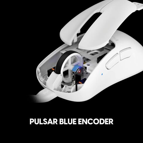 Pulsar Gaming Gears - Xlite V2 Retro Edition Wireless Ultralight (59 جم) ماوس ألعاب عالي الأداء وخفيف للغاية وسريع ومريح 2.4 جيجا هرتز 1 مللي ثانية 20000 نقطة في البوصة مستشعر بصري PAW3370 (متوسط، لاسلكي، رمادي) in Kuwait