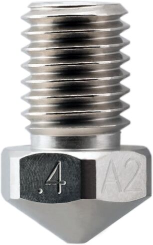Micro-Swiss Plated A2 Tool Steel Wear Resistant Nozzle for Dremel Digilab 3D45 3D Printer Idea Builder 3D Printer (.4mm) in Saudi Arabia