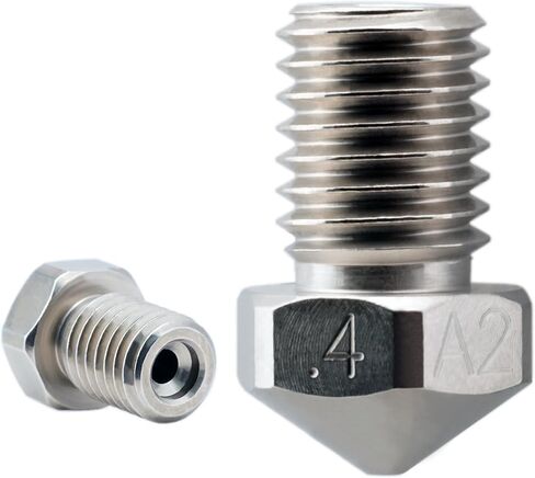 Micro-Swiss Plated A2 Tool Steel Wear Resistant Nozzle for Dremel Digilab 3D45 3D Printer Idea Builder 3D Printer (.4mm) in Saudi Arabia