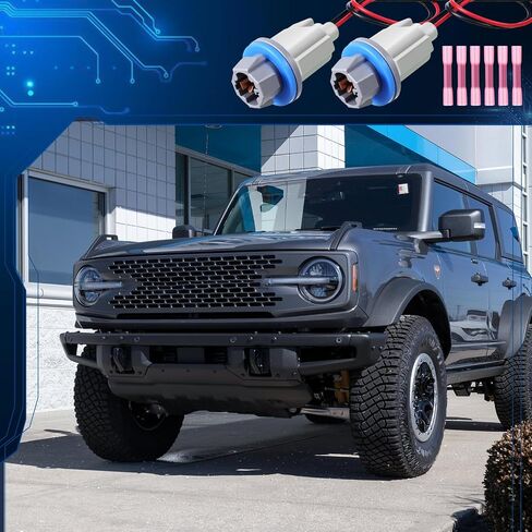2 Pcs Rear License Plate Light Lamp Bulb Socket Connector Wiring Pigtail Harness Kit Fit for F-150 2004-2021 Ranger 1998-2011 Explorer 2006-2010 F81Z-13411-AA AL8Z-13411-B in Saudi Arabia