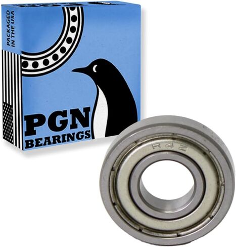 محمل PGN (10 عبوات) R4-ZZ - محمل كروي مختوم من الصلب الكروم المشحم - محامل 1/4 بوصة × 5/8 بوصة × 0.196 بوصة مع درع معدني ودعم دورة في الدقيقة العالية in Saudi Arabia