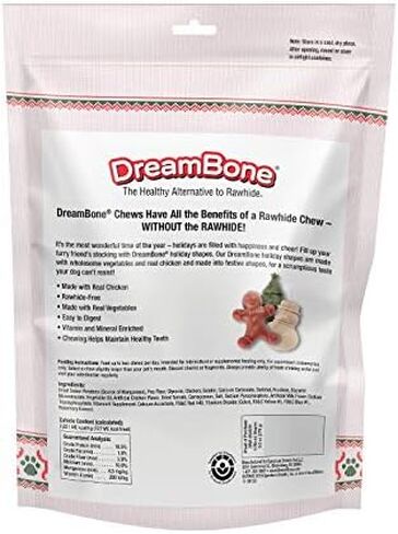 DreamBone Mini Broomsticks عدد 8، ملفوفة بالدجاج الحقيقي، مضغ الهالوين الخالي من الجلود الخام للكلاب in Kuwait