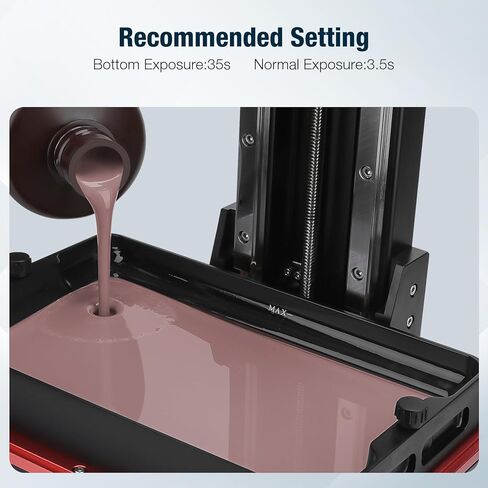 ELEGOO Standard LCD 3D Printer Resin, Fast UV-Curing 3D 405nm UV Resin Photopolymer Resin for High Precision Rapid LCD 3D Printing Black 1000G in Kuwait