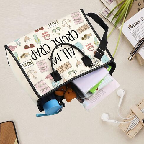 Cruise Vacation Tote Bag All My Cruise Crap Tote Bag Summer Vacation Travel Gift Beach Life Gift Family Vacation Cruise Gifts in Saudi Arabia