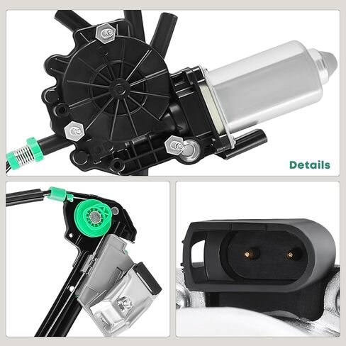 YHTAUTO Front Passenger Side Power Window Regulator With 2-Pin Motor Assembly Compatible with Chevrolet Corvette 1997-2004 V8 5.7L Convertible/Coupe/Hatchback in Saudi Arabia