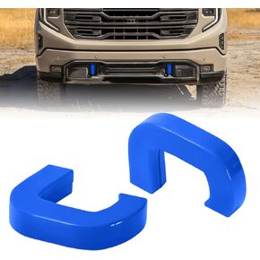 أغطية خطاف السحب مناسبة لـ GMC Sierra 1500 2019-2024 ، غطاء Hitch Blue Front Thuck Care Hooks متوافق مع GMC Sierra 1500 2019 2020 2021 2022 2023 2024 Blue