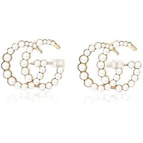Pearl G Stud Earrings Letter g Earrings