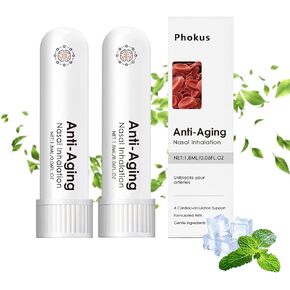 Phokus 2Pcs Alzclipp Inhaler, Alzclipp Memory Boost, Alzclipp Inhalation for Women Men, Portable Nasal Suction Stick