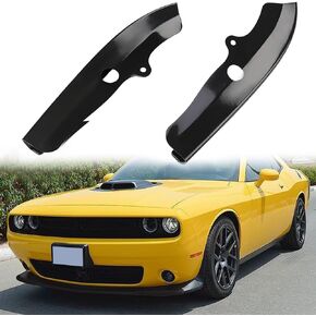 Front Bumper Lip Splitter Protector Cover Compatible with Dodge Challenger Scat Pack 2015-2021, RT GT 2019-2021 (Black)