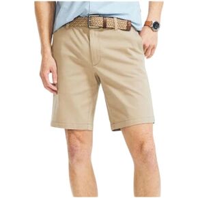 Nautica Mens 10 "Cotton Cotton Classic Chino Short (الولايات المتحدة ، الخصر ، 30 ، العادية ، الكاكي)