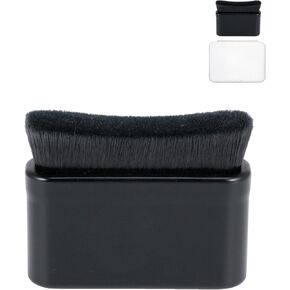 Tire Shine Applicator Brush -Larger Automotive Tire Dressing Applicator with Curved Brush Head,Vegan Tire Shine Brush with Protective Box for Auto Detailing Cleaning Service (Black)