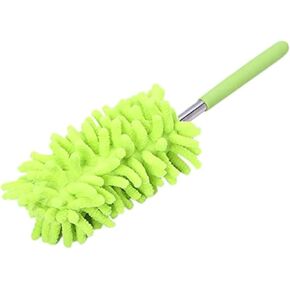 Microfiber Mini Duster Cleaning Brush Dust Cleaner Hand Duster Extendable Handle Soft Fans for Indoor Home Ceiling Cleaning(Purple)