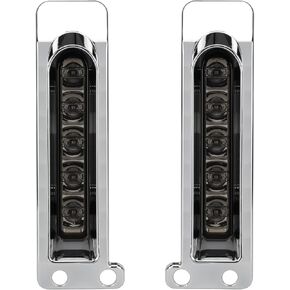 LED Saddlebag Support Insert Turn Signal Lights Auxiliary Filler Panel Lamp Brake Tail Light Smoke Compatible with Harley Touring Electra Glide Road King Ultra Limited 2014-2024